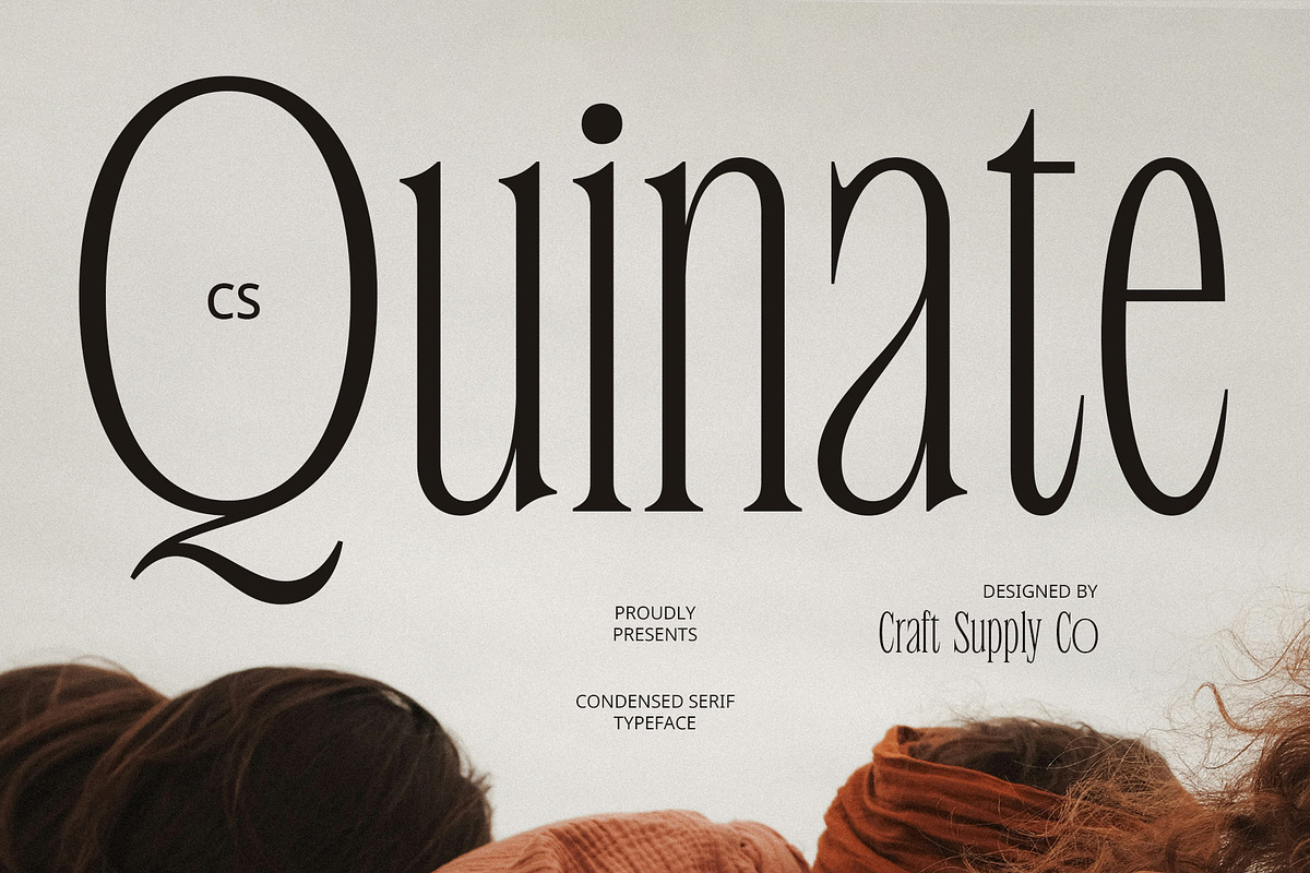 CS Quinate – Condensed Font, a Serif Font by Craft Supply Co. (Photo 1 of 8)
