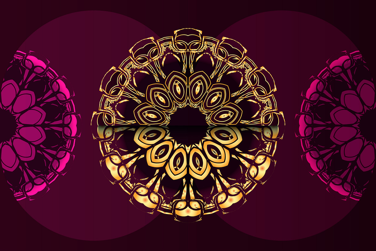 Mandala Ornamental Geometry Bundle, a Background Graphic by NJ Himel (Photo 31 of 92)