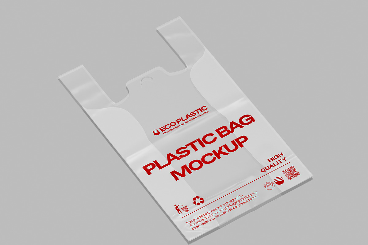 Plastic Bag Mockup, a Packaging Mockup by Unerispace (Photo 4 of 5)
