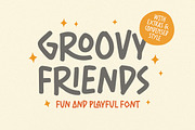 Groovy Friends - Playful Font, a Font by Letterhend Studio (Thumbnail 1 of 11)