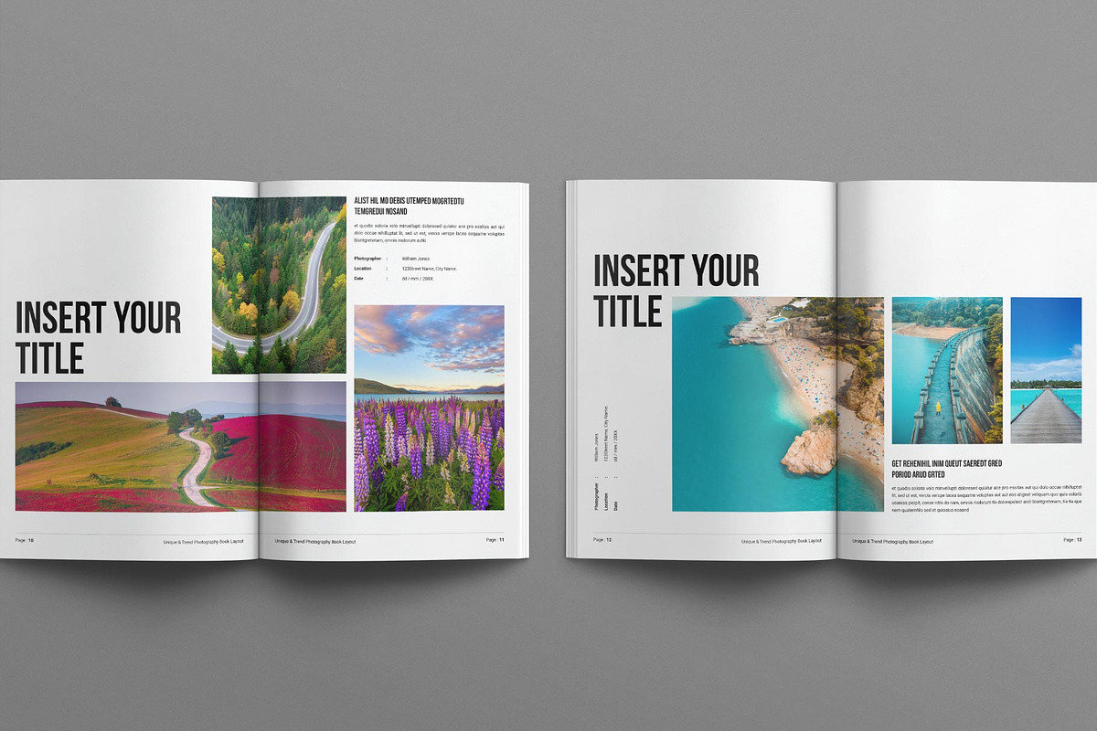 Photography Book Design Template, a Brochure Template by E-Type (Photo 5 of 8)