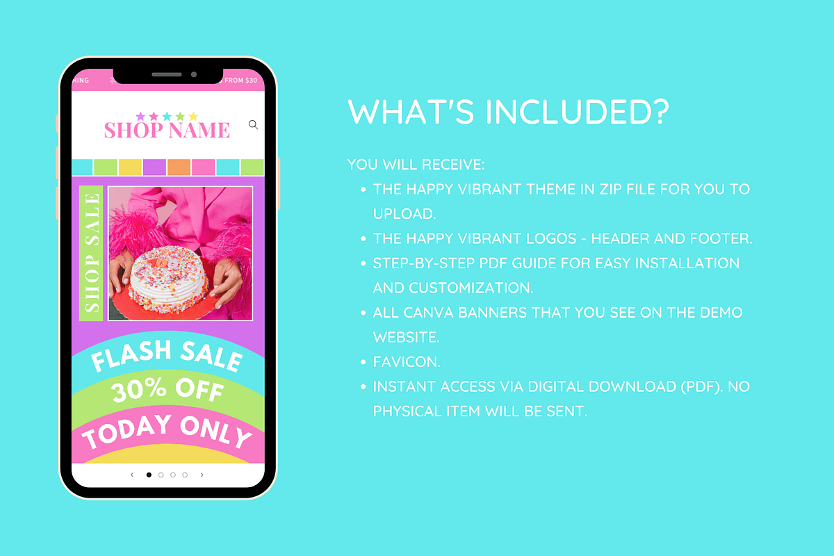 Shopify Theme and Templates, a Shopify Template by SunshineStudioBoutique (Photo 2 of 9)