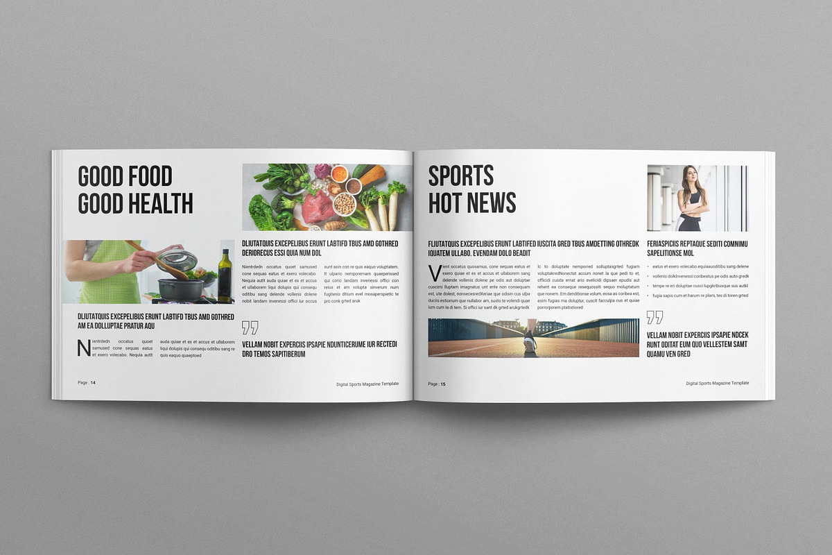 Digital Sports Magazine Landscape, a Magazine Template by E-Type (Photo 6 of 7)