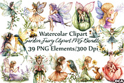 Garden Fairy Clipart PNG, an Illustration by DreamCafeArt (Thumbnail 1 of 7)