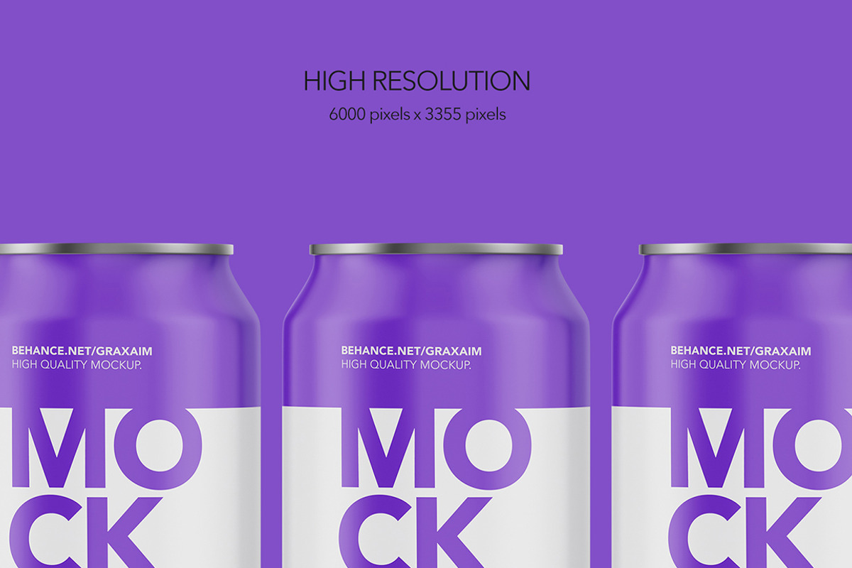 Matte Aluminium Can Mockup, a Product Mockup by Graxaim Mock-up (Photo 4 of 5)