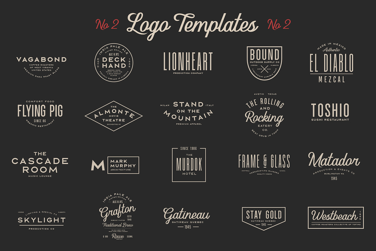 Riverstone Font & Logo Template Pack, a Sans Serif Font by Greg Nicholls (Photo 4 of 9)
