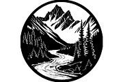 Mountain Valley Landscape SVG Bundle, an Object Graphic by Designer_Momina (Thumbnail 7 of 16)