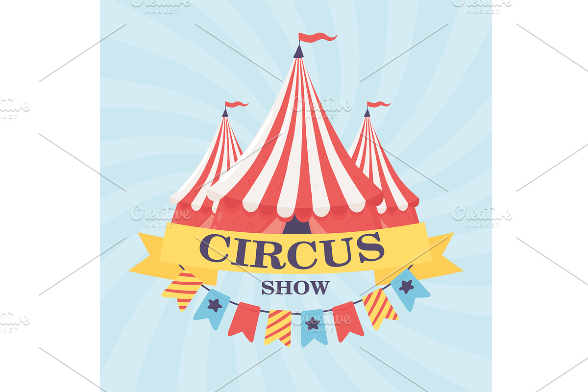 circus show banner, an Object Illustration by studiogstock