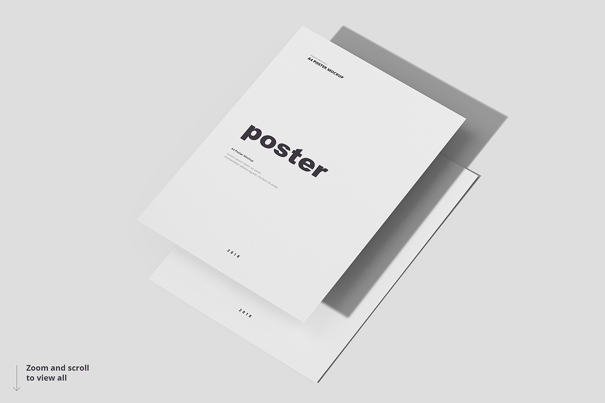 Poster / Flyer Mockups, a Books & Magazine Mockup by WebAndCat (Photo 13 of 21)
