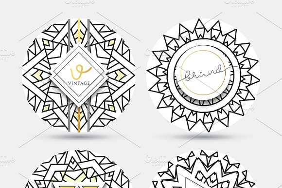 Templates Vintage Round Napkin