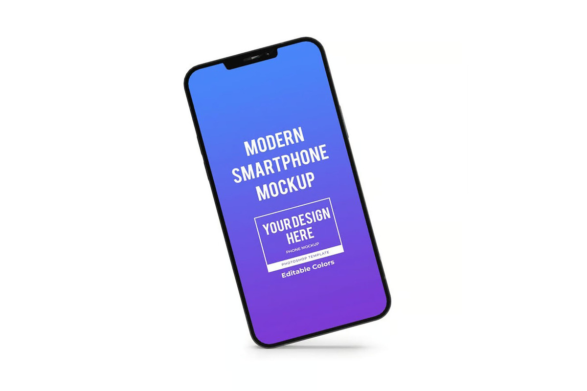 iPhone 13 Mockup Smartphone Template, an iPhone Mockup by DesignRushMarket (Photo 2 of 11)