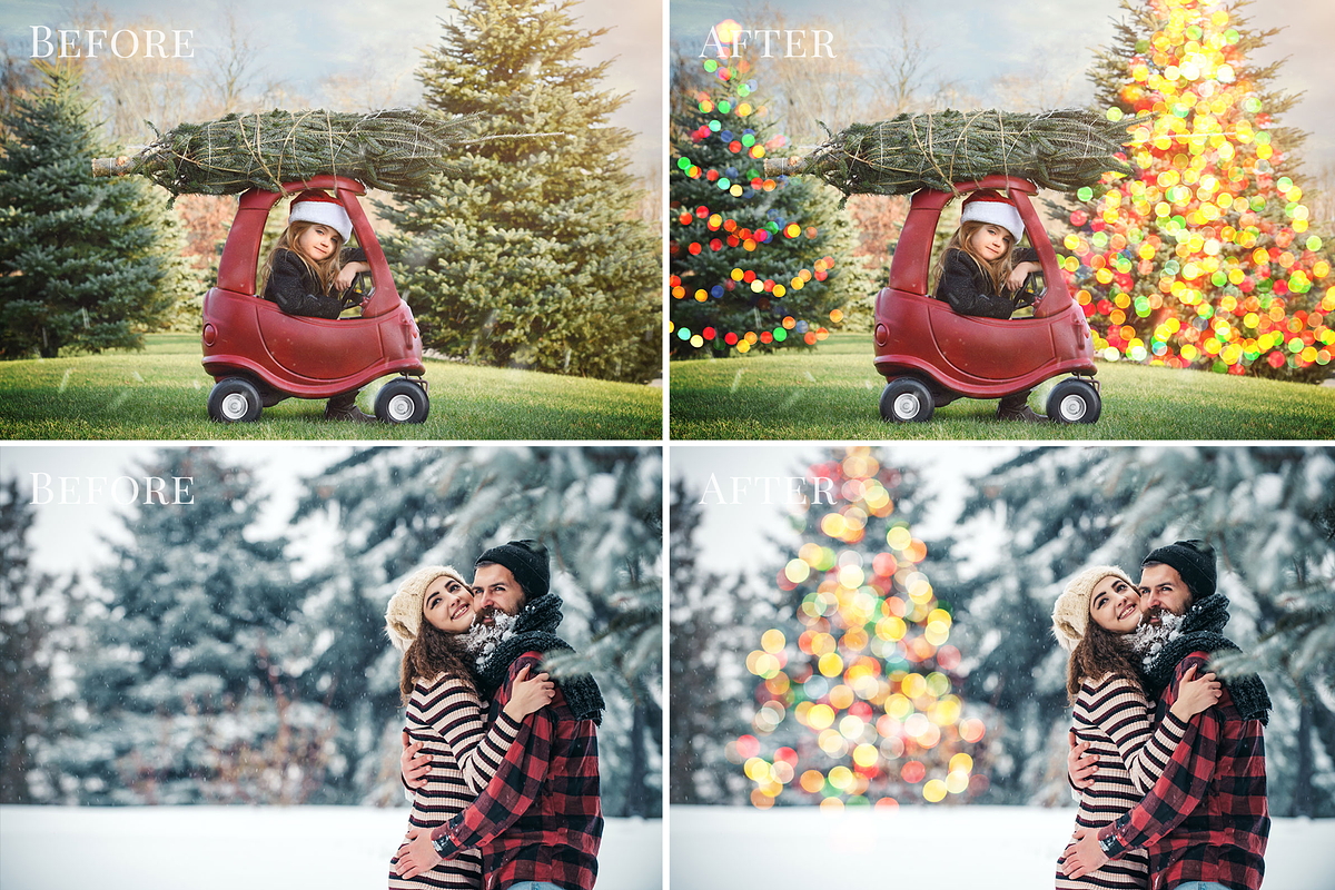 Christmas Trees photo overlays, a Layer Style Add-On by BrownLeopard (Photo 6 of 8)