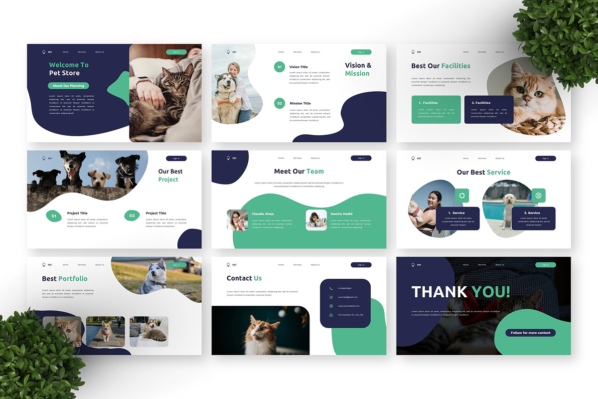 Pet Store - Pet Shop Google Slide, a Presentation Template by Deepslide Studio (Photo 4 of 4)