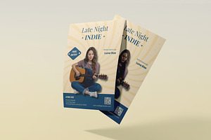 Late Night Indie Chill Music Flyer, a Flyer Template by Artnivora.Std