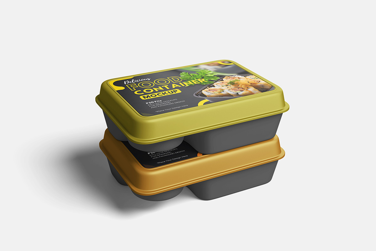 Food Container Mockup For Branding, a Packaging Mockup by bimockup (Photo 3 of 6)