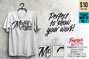 MJT Realistic T-Shirt Mock-Up, a Shirt Mockup by dexsarharryfonts (Thumbnail 1 of 7)