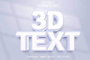 3D Text Effect Style Template