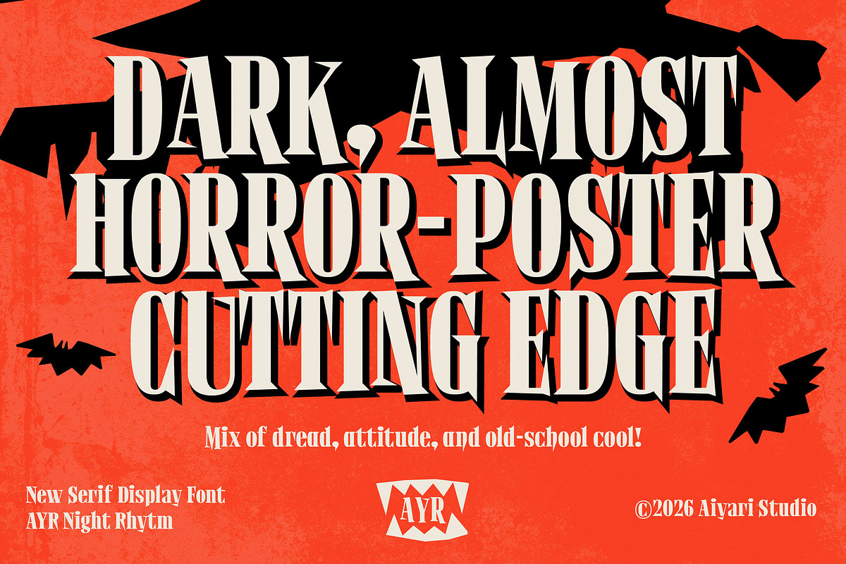 Night Rhytm, a Serif Font by Aiyari (Photo 9 of 11)