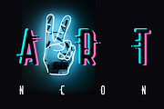 Airon| stereo effect font, a Sans Serif Font by wowomnom (Thumbnail 3 of 4)