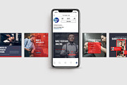 Barber Shop Salon Instagram Kit, a Social Media Template by TheBrightGrap (Thumbnail 8 of 12)