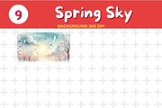 Watercolor Spring Sky Background JPG, an Education Illustration by John_Walker (Thumbnail 4 of 4)