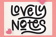 Lovely Notes | Script Font, a Handwritten Font by Scratchones (Thumbnail 1 of 9)