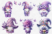 Lavender Spring Gnome Clipart, an Illustration by Designworld (Thumbnail 2 of 4)