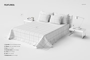 Plain Bed Coverlet Mockup, a Household Mockup by creatsy2 (Thumbnail 3 of 5)
