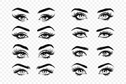Vector Women's Eye., an Object Graphic by Gomolach (Thumbnail 2 of 18)