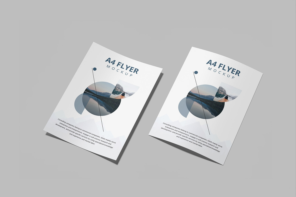 A4 Flyer Mockup, a Print Template by mahremdesign (Photo 5 of 12)