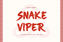 Snake Viper - A Modern Chinese Font