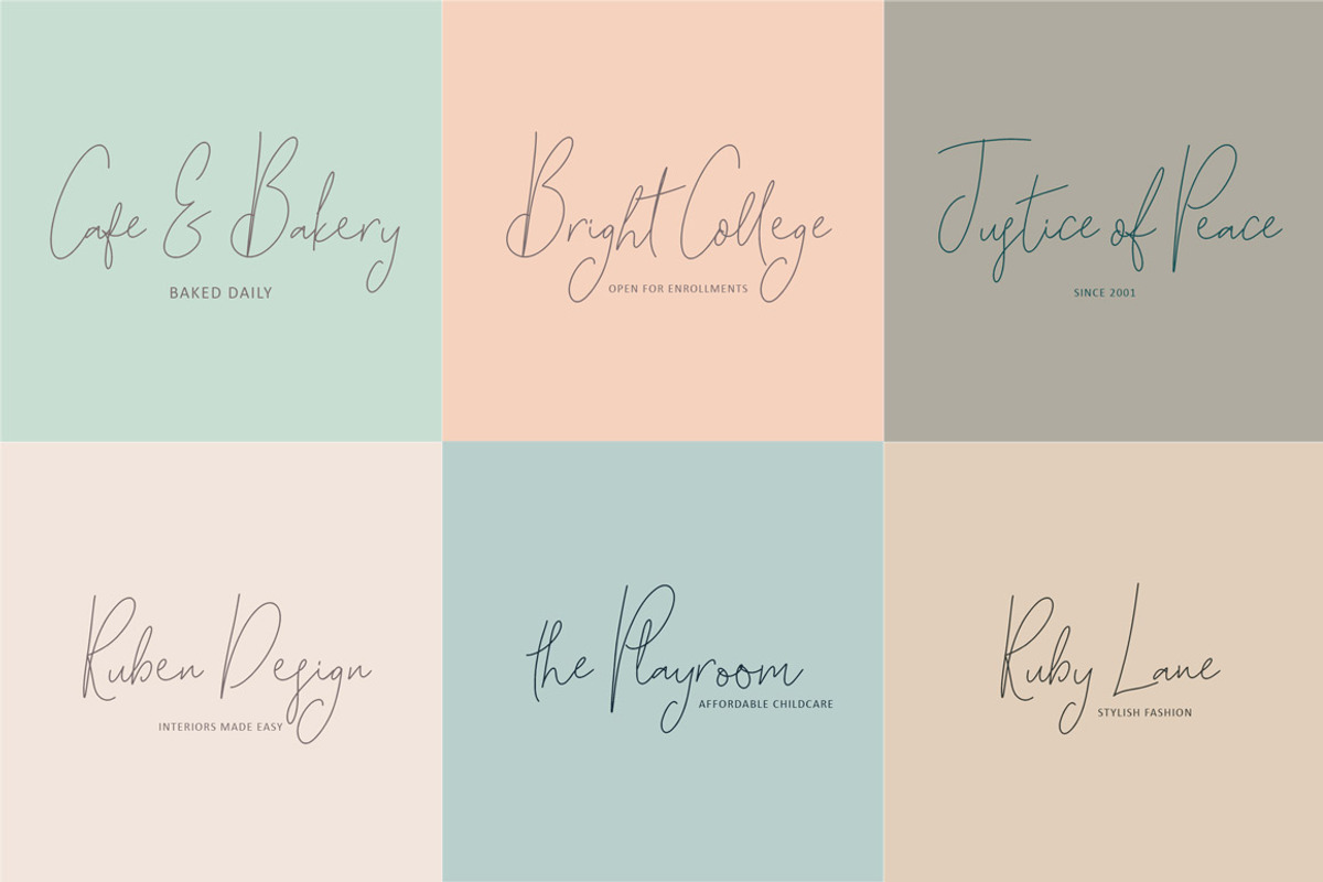 Song of the River Script Font preview 3