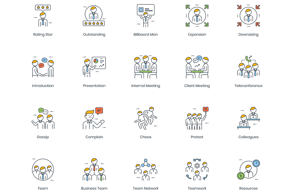 95 Business People Icons, an Icon by Flat Icons (Photo 5 of 6)