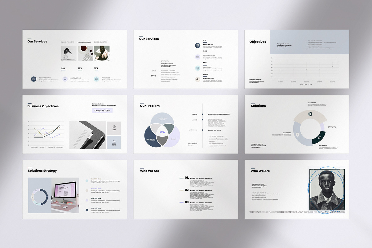 Business Plan Presentation Template, a Presentation Template by Studio Industry (Photo 6 of 11)