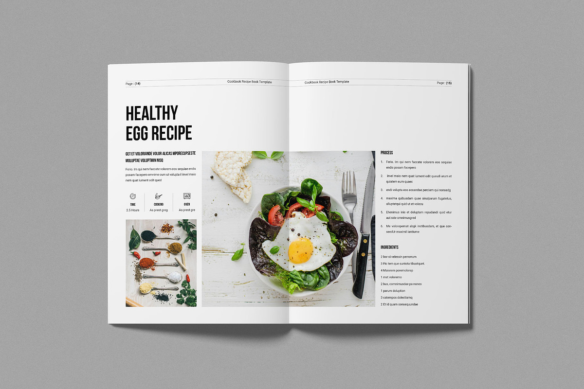 Cookbook Recipe Book Template, a Brochure Template by Work-Envance (Photo 6 of 8)
