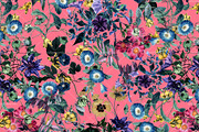 Exotic Flowers - Seamless Pattern, a Pattern Graphic by Talip Memis (Thumbnail 1 of 6)