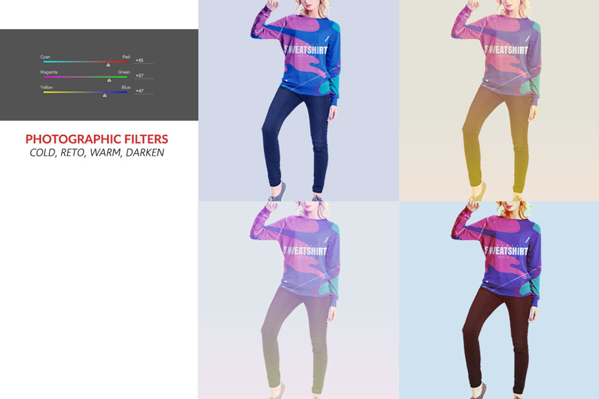 Women Sweatshirt Mock-Up, a Hoody Mockup by Mock-up Store (Photo 6 of 8)