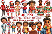 Christmas African American Clipart, an Illustration by Sublimation Artist (Thumbnail 1 of 6)