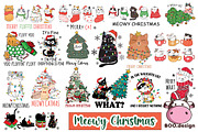 Funny Christmas Cat Design Bundle, a Graphic by Boodesign (Thumbnail 1 of 6)