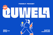 Bold Sans Serif - Quwela, a Sans Serif Font by RagamKata (Thumbnail 1 of 11)