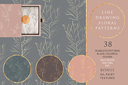 SALE Line Art Floral Graphic Bundle, a Graphic by Olya Creative (Thumbnail 8 of 23)