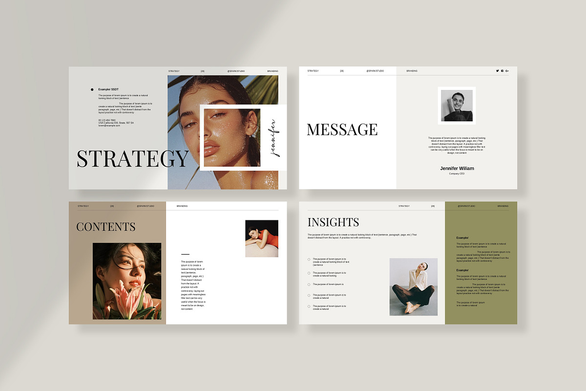 Brand Strategy PowerPoint Layout preview 2