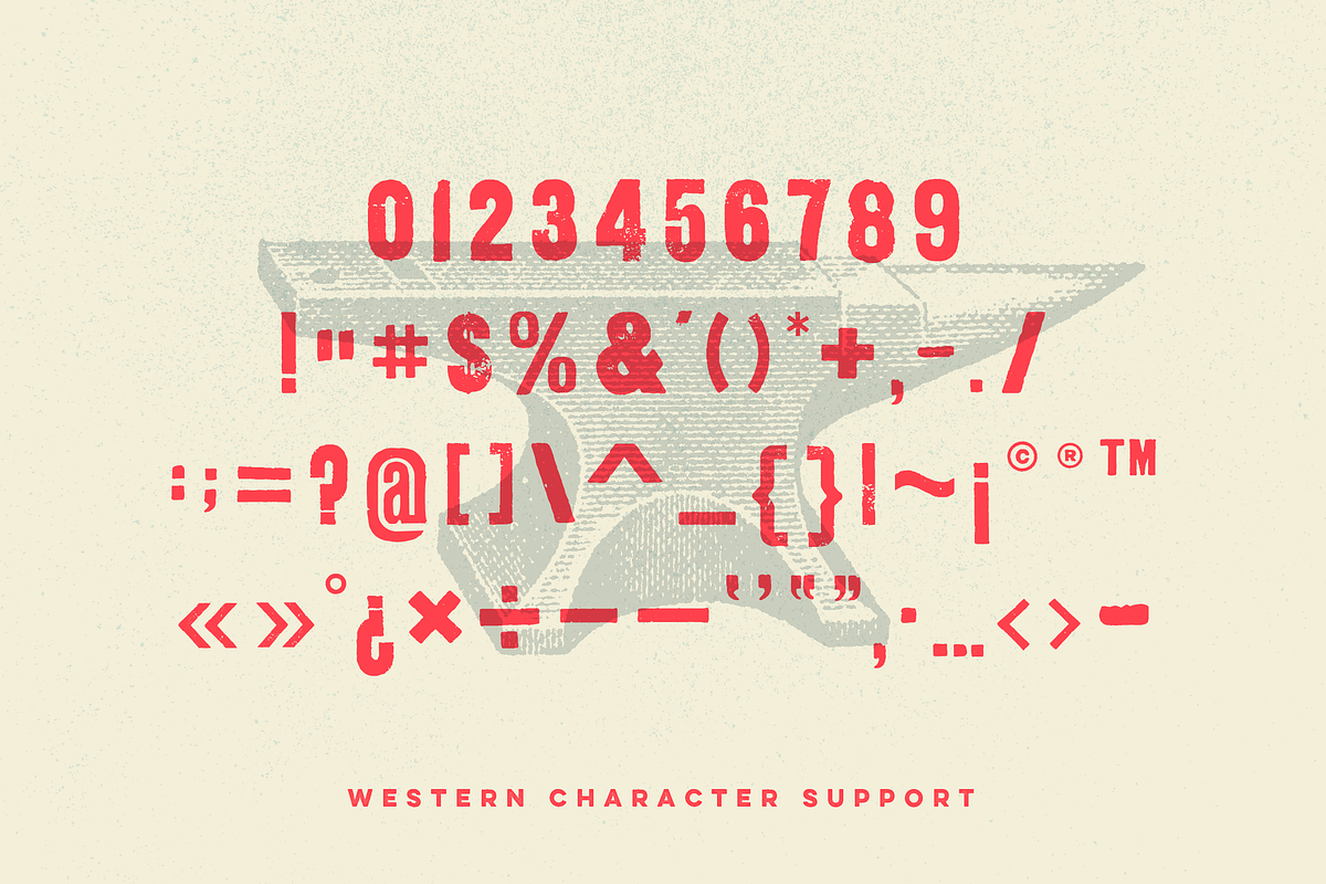 Anvil - Woodblock Display Font preview 4