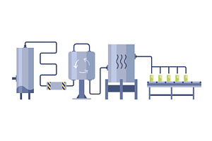 Apple juice production. Juice, an Illustration by the8monkey