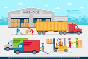 Delivery & logistics infographic, a Person Illustration by Bezvershenko (Thumbnail 3 of 6)