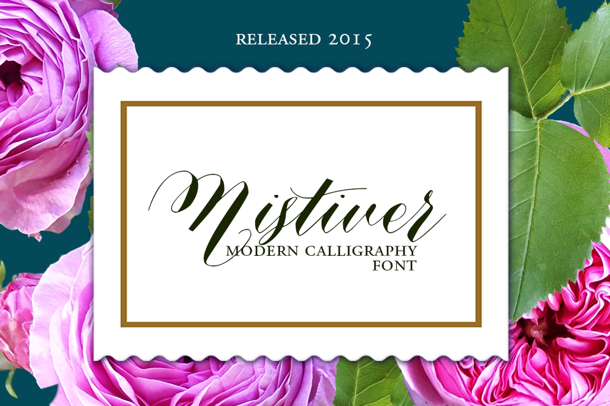 Script Font - Nistiver Black otf