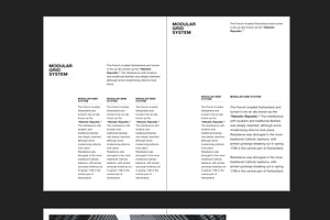 A4 Magazine / Brochure Grid System