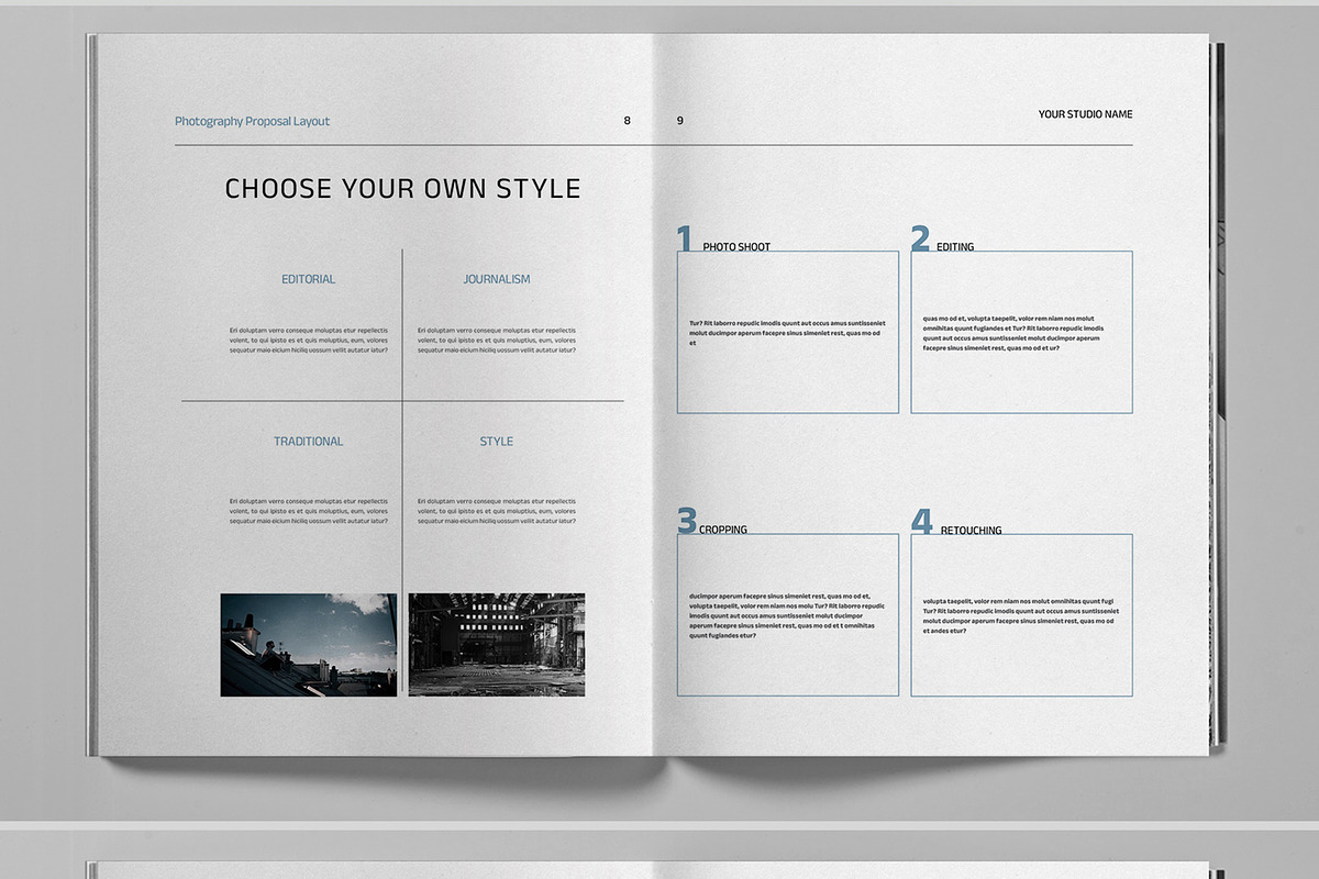Freelance Photographer Proposal, a Brochure Template by Boris Cupac (Photo 6 of 7)