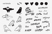 7 Crazy Doodle Owls, a Food Illustration by bartamarabara (Thumbnail 3 of 4)