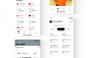 Global Esim App Product Ui Kit Dark, an UI Kit Template by Lumina_ui_ux202 (Thumbnail 6 of 8)